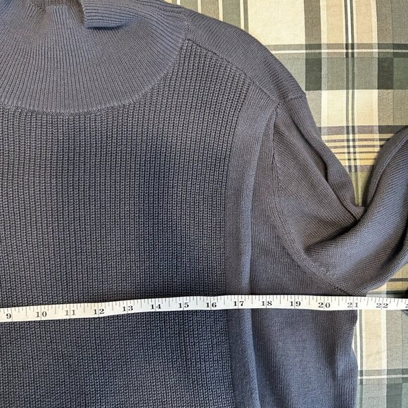 Haven Well Within Womens L Cotton Cashmere Sweater Gray Lagenlook Asymmetrical - Picture 8 of 9